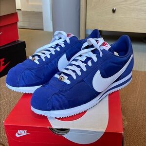 Nike Blue and White Sneakers